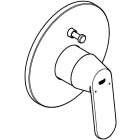 Смеситель для ванны GROHE Eurosmart Cosmopolitan с монтажной частью, хром (32879000)