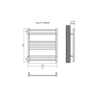Полотенцесушитель водяной Aquatek Лира П7 500x600, хром AQ KP0760CH