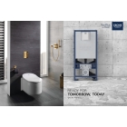 Инсталляция для подвесного унитаза, GROHE Rapid SLX, монтажная высота 1.13 м, со встроенной электрической розеткой и подводом воды для подключения унитазов-биде, (39596000)