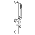 Душевой гарнитур GROHE Euphoria Cube Stick, 1 режим струи, душевая штанга 900 мм, 15 л/мин, хром (27700000)