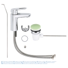 Смеситель для раковины GROHE BauLoop с донным клапаном, хром (23335000)