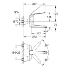 Смеситель для раковины GROHE Euroeco Special, хром (32774000)