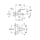 Смеситель для раковины GROHE Euroeco Special, хром (32776000)