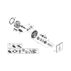 Внешняя часть термостата для ванны и душа GROHE Grohtherm SmartControl на 2 потребителя, белая луна (29156LS0)