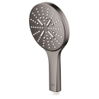 Ручной душ GROHE Rainshower SmartActive 130, 3 режима, темный графит глянцевый (26574A00)