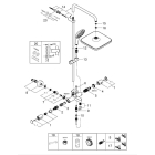 Душевая система GROHE Tempesta System 250 Cube с термостатом для ванны, хром (26975001)