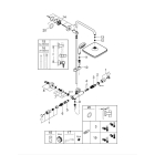 Душевая система GROHE Vitalio Start System 250 Cube с термостатом для душа, хром (26697000)