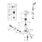 Смеситель для ванны GROHE Eurosmart, хром (33302003)