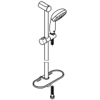 Душевой гарнитур GROHE Tempesta 100 с мыльницей, 2 режима струи, душевая штанга 600 мм, 5,7 л/мин, хром/белый (27926001)