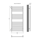 Полотенцесушитель водяной Aquatek Лира П16 500x1100, хром AQ KP1610CH