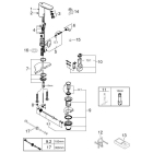 Смеситель для раковины GROHE Eurosmart Cosmopolitan E инфракрасный, хром (36331001)