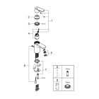 Смеситель для раковины GROHE Eurosmart Cosmopolitan, S-size, хром (2337800E)