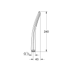 Ручной душ GROHE Ondus, 1 режим, хром (27184000)