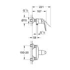 Смеситель для душа GROHE Euroeco Special, хром (32781000)