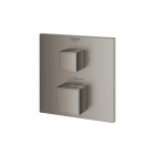 Внешняя часть термостата для душа GROHE Grohtherm Cube на 2 потребителя, темный графит матовый (24154AL0)