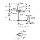 Смеситель для биде GROHE Eurosmart с донным клапаном, S-size, хром (32929003)