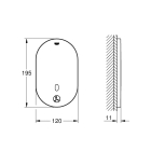 Внешняя часть термостата для душа GROHE Eurosmart Cosmopolitan E инфракрасный, хром (36463000)