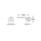 Панель смыва для унитаза GROHE Surf, 1 режим, хром (37060000)