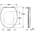 Унитаз напольный безободковый GROHE Bau Ceramic с бачком и сиденьем c микролифтом (NW0076)