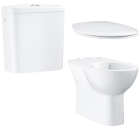 Унитаз напольный GROHE Bau Ceramic с бачком и сиденьем c микролифтом (NW0078)