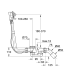 Сливной и переливной гарнитур GROHE Talento, встраиваемая часть, (28939000)