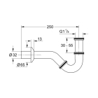 Сифон для биде GROHE 1 1/4″, хром (28946000)