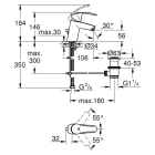 Готовый комплект для ванной комнаты GROHE Eurosmart (NB0038)