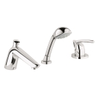 Смеситель для ванны GROHE Tenso однорычажный на 3 отверстия , хром (19153000)