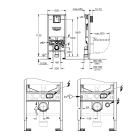 Система инсталляции GROHE Rapid SLX 3 в 1 для подвесного унитаза (39598000)