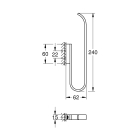 Держатель запасного рулона бумаги GROHE Selection, теплый закат глянец (41067DA0)