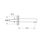 Излив для ванны GROHE Concetto, хром (13280001)