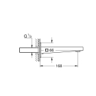 Излив для ванны GROHE Plus, хром (13404003)