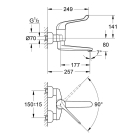 Смеситель для раковины GROHE Euroeco Special, хром (32793000)