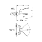 Смеситель для раковины GROHE Euroeco Special, хром (32795000)