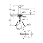 Смеситель для кухни GROHE Concetto с вытяжным душем, суперсталь (30273DC1)