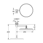 Косметическое зеркало GROHE Selection, суперсталь (41077DC0)