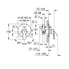 Смеситель для ванны GROHE Eurosmart в комплекте с монтажной частью, хром (33305003)