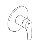 Внешняя часть смесителя для душа GROHE Eurosmart, хром (24042003)