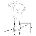 Биде напольное GROHE Bau Ceramic, альпин-белый (39432000)