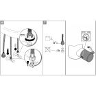 Смеситель для раковины GROHE Eurosmart Cosmopolitan с цепочкой и гигиеническим душем, S-size, хром (23433000)