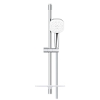 Душевой гарнитур GROHE Tempesta Cube 110 с мыльницей, 2 режима струи, душевая штанга 600 мм, 7,4 л/мин, хром (26907003)