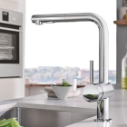 Смеситель для кухни GROHE Minta с вытяжным душем, хром (30274000)