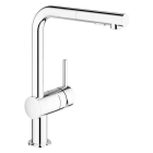 Смеситель для кухни GROHE Minta с вытяжным душем, хром (30274000)