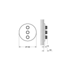 Внешняя часть переключателя потоков GROHE Grohtherm SmartControl, холодный рассвет глянец (29122GL0)