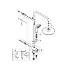 Душевая система GROHE Tempesta System 210 с переключателем потоков, хром (26381001)