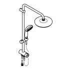 Душевая система GROHE Tempesta System 210 с переключателем потоков, хром (26381001)