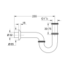 Сифон для раковины GROHE 1 1/4″, хром (28947000)