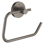 Держатель для туалетной бумаги без крышки GROHE Essentials, тёмный графит матовый (40689AL1)