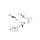 Внешняя часть смесителя для раковины GROHE Concetto на 2 отверстия, S-Size, хром (19575001)