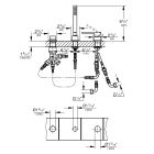 Смеситель для ванны GROHE Plus на 3 отверстия, хром (23845003)